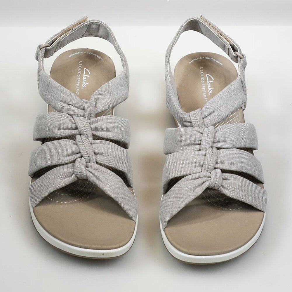 NIB Clarks Cloudsteppers “Arla Fern” – Size US 11W / UK 8.5E – Sand Textile